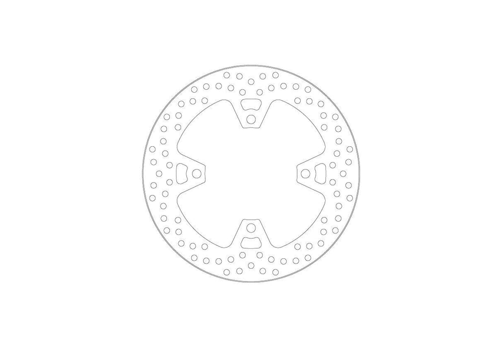 Moto Master Halo Series Fixed Brake Disc For Kawasaki KLZ 1100 2025 Rear
