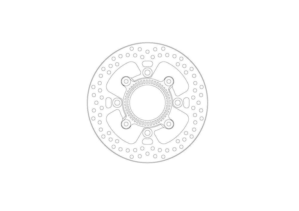 Moto Master Halo Series Fixed Brake Disc For Kawasaki Eliminator 500 2024-2025 Rear