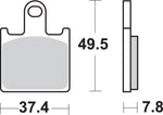 SBS HS Street Excel Sintered Front Brake Pads For Kawasaki GTR 1400 2008-2011