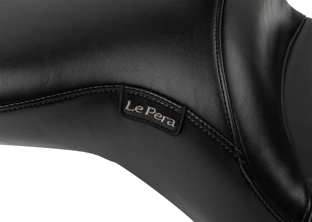 LE Pera Maverick Seat With Backrest For Harley Davidson FLHX 1750 ABS 2023 Smooth - Black