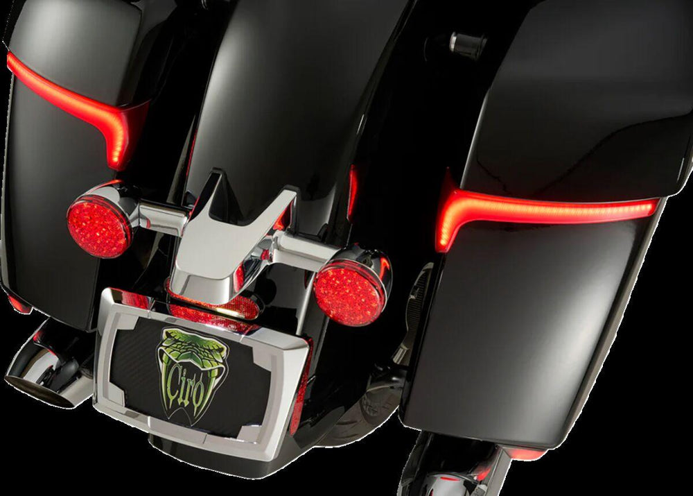 Ciro RydeCulture Bryant M1 Saddlebag Lights For Indian Challenger 108 ABS 2020-2024 Smoke