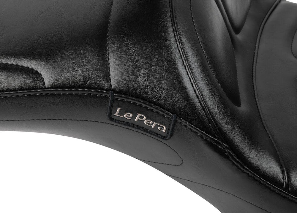LE Pera Maverick Daddy Long Legs Seat With Backrest For Harley Davidson FLHX 1750 ABS 2023 Plain - Black