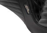 LE Pera Kickflip Seat For Harley Davidson FLHX 1750 ABS 2023 Double Diamond - Black