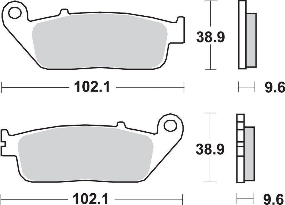 SBS HS Street Excel Sintered Front Brake Pads For Honda CB500 F 2013-2021