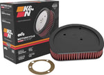 K&N High Flow Air Filter For Harley Davidson FLHR 1450 1999-2003 - Black Red