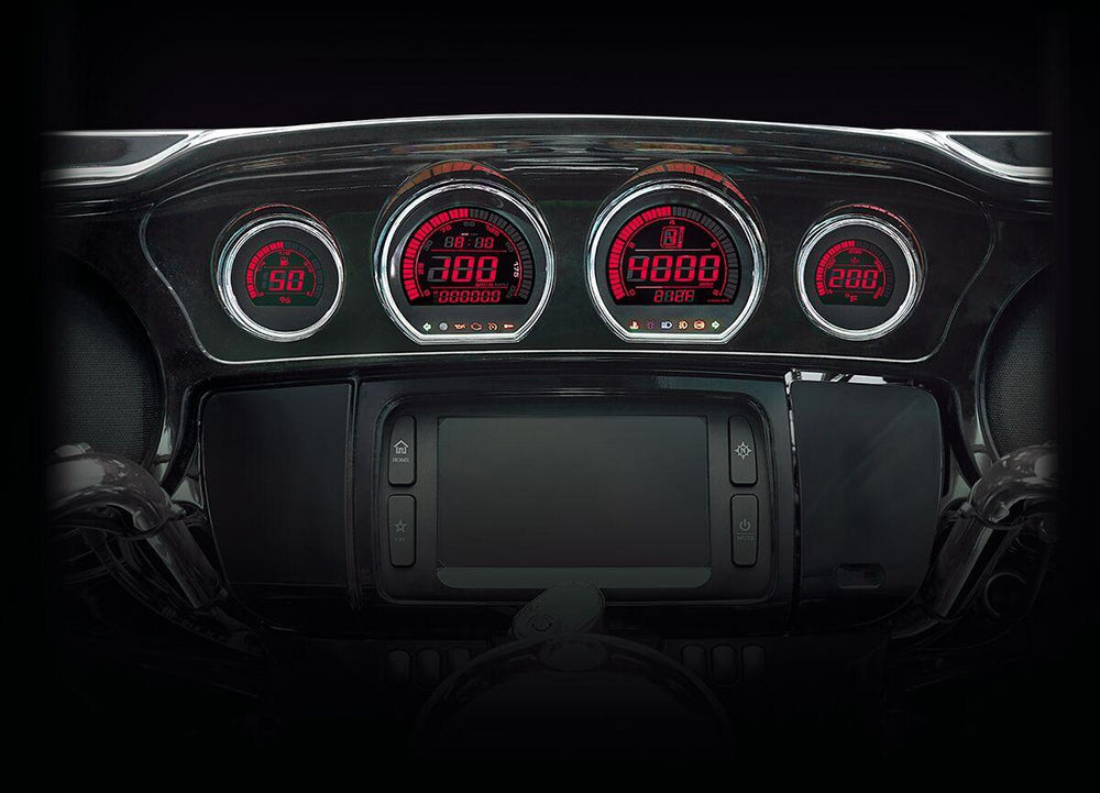Koso HD-03 - Four-Piece LCD Gauge Kit For Harley Davidson FLH 1868 ABS 2021