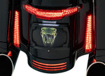 Ciro Filler Panel Lights For Harley Davidson FLHRXS 1750 ABS 2017-2018 Rear Smoke Black