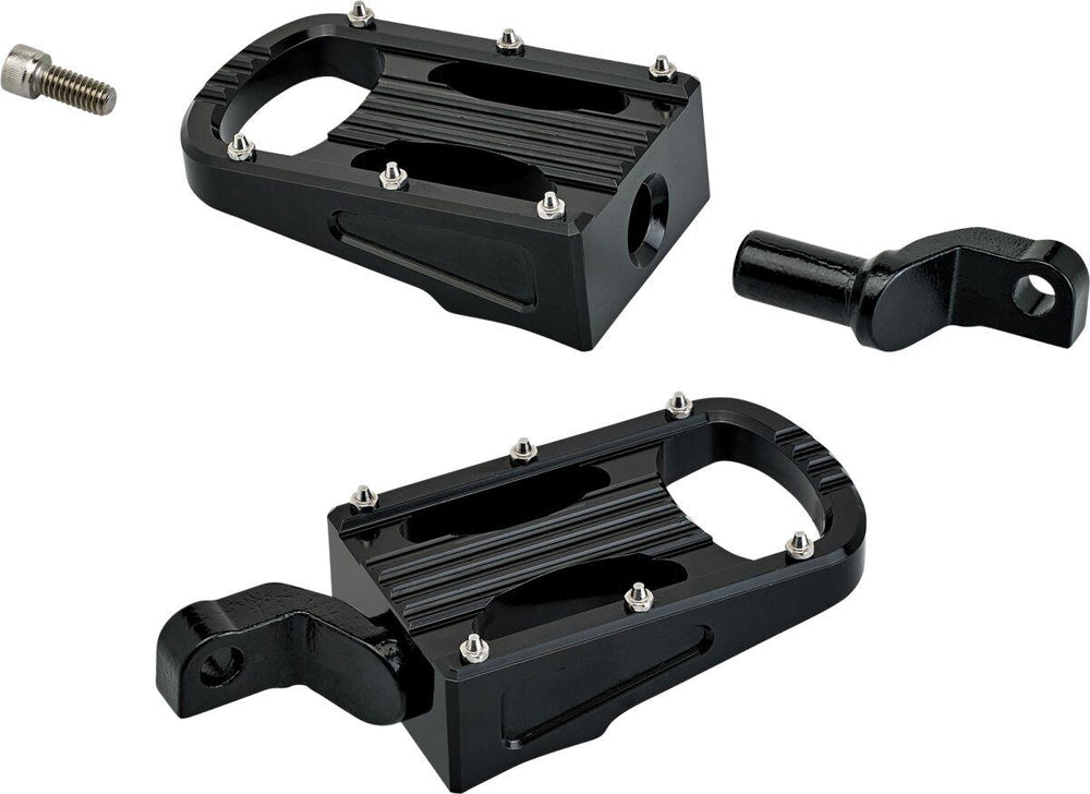 Biltwell XL Step Footpegs For Harley Davidson FXCWC 1584 2008-2011 - Black