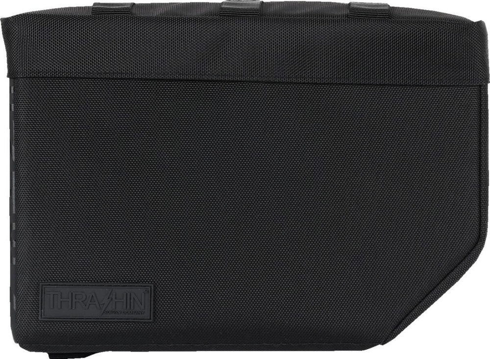 Thrashin Supply Co Essential Base Saddlebags - Black/Orange