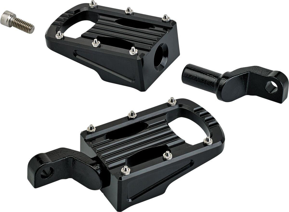 Biltwell Punisher Footpegs For Harley Davidson FXCW 1584 2009 - Black