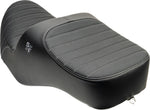 Slyfox Chariot Seat For Harley Davidson FLHRXS 1868 ABS 2024-2025 Classic Stitch Silver Logo - Black