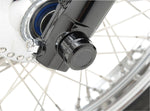 Drag Specialties Billet Axle Cap For Harley Davidson XL 1200 C 2008-2020 Front - Black Semi-Gloss