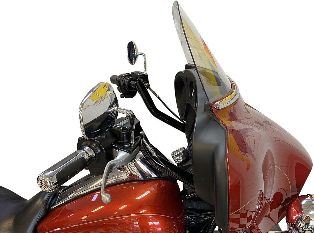 Fat Baggers Inc. 1-1 4" EZ Install Pointed Top Handlebar For Harley Davidson FLH 1868 2021 28 cm (11") - Black