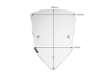 WRS Windscreen For Ducati MultiStrada 1200 ABS 2015-2017 50 cm (19-3/4") - Clear