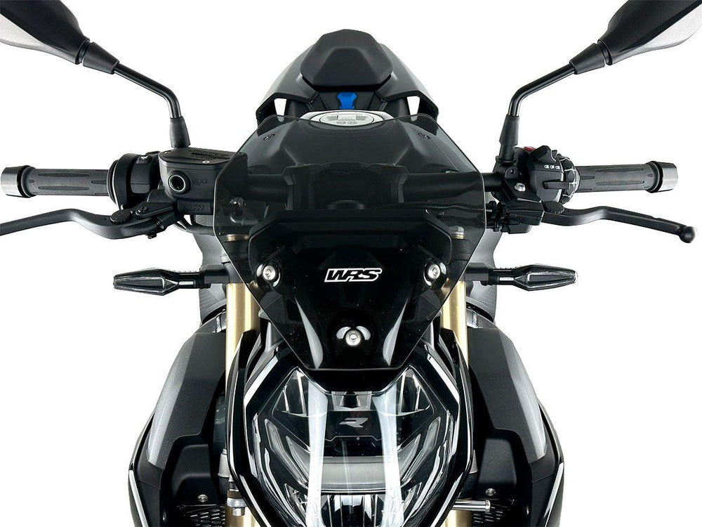 WRS Windscreen For BMW S 1000 R ABS 2022-2024 25 cm (9-7/8") - Dark Smoke
