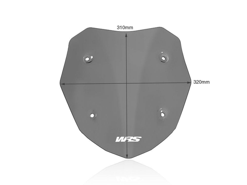 WRS Windscreen For BMW F 900 XR 2020-2024 31 cm (12-1/4") - Dark Smoke