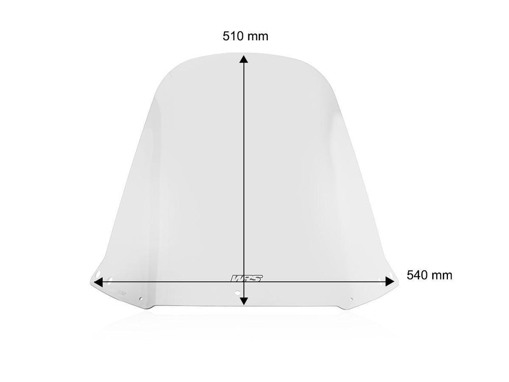 WRS Windscreen For Honda CN 250 1987-1999 51 cm (20") - Clear