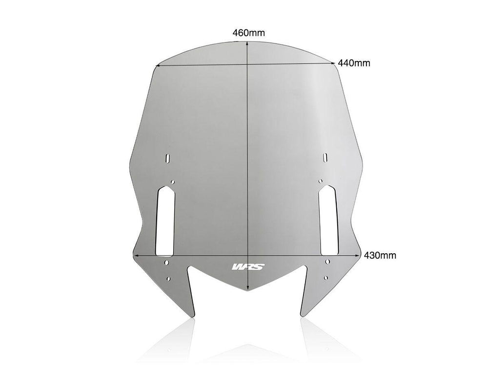 WRS Windscreen For Yamaha XP 530 T-Max ABS 2017-2019 46 cm (18-1/8") - Smoke