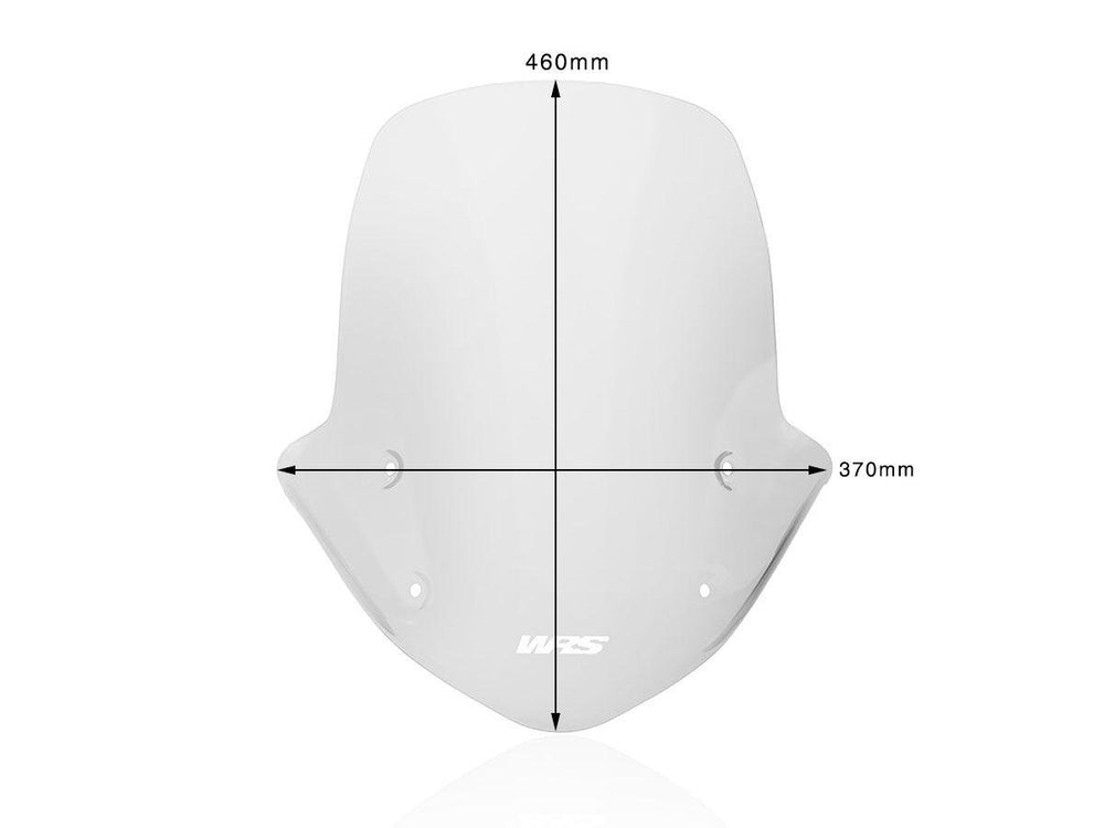 WRS Windscreen For BMW R 1250 R ABS 2019-2024 46 cm (18-1/8") - Clear