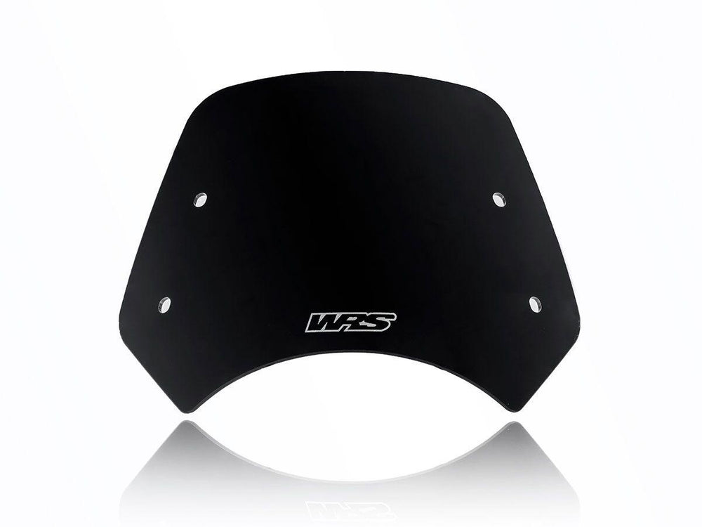 WRS Windscreen For Benelli Leoncino 500 ABS 2017-2023 19 cm (7-1/2") - Black