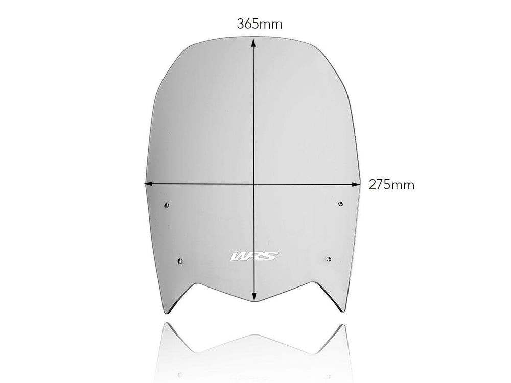 WRS Windscreen For Yamaha XTZ 690 2019-2022 36.5 cm (14-3/8") - Smoke