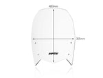 WRS Windscreen For Yamaha XTZ 690 2019-2022 40 cm (15-3/4") - Clear