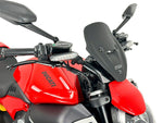 WRS Windscreen For Ducati Diavel V4 1200 ABS 2023-2025 28.5 cm (11-1/4") - Black