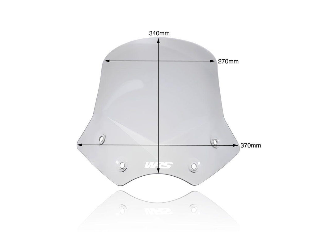 WRS Windscreen For BMW R 1200 R 2006-2014 34 cm (13-3/8") - Smoke