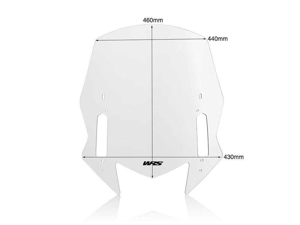 WRS Windscreen For Yamaha XP 530 T-Max ABS 2017-2019 51 cm (20") - Clear