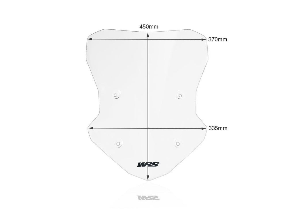 WRS Windscreen For BMW F 900 XR 2020-2024 45 cm (17-3/4") - Clear