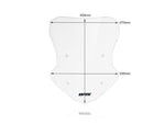 WRS Windscreen For BMW F 900 XR 2020-2024 45 cm (17-3/4") - Clear