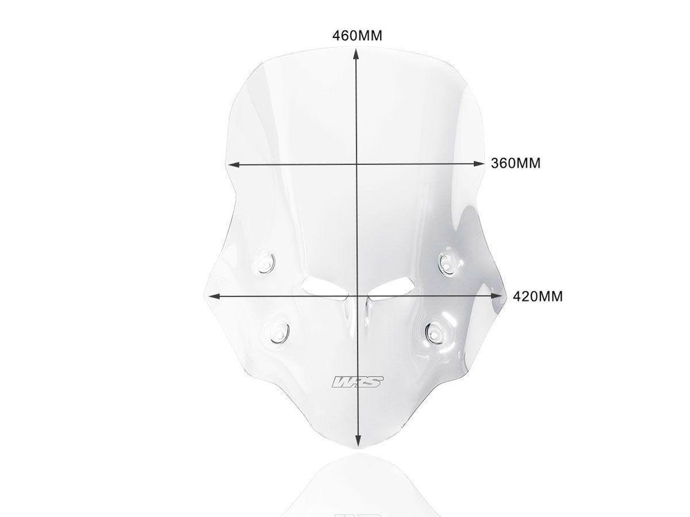 WRS Windscreen Touring CB500X For Honda CB500 X 2016-2024 46 cm (18-1/8") - Clear
