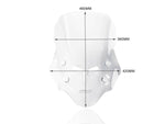 WRS Windscreen Touring CB500X For Honda CB500 X 2016-2024 46 cm (18-1/8") - Clear
