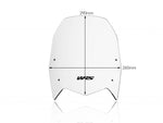 WRS Windscreen For Yamaha XTZ 690 2019-2022 29 cm (11-1/2") - Clear