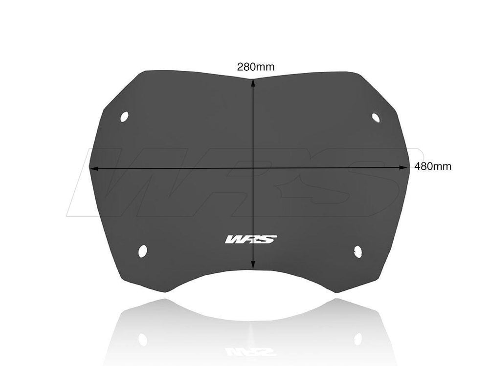 WRS Windscreen for Scooter For Honda SH 300 I 2015-2020 28 cm (11") - Dark Smoke