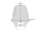 WRS Windscreen For Honda NX 500 A 2024-2026 46.5 cm (18-1/4") - Clear