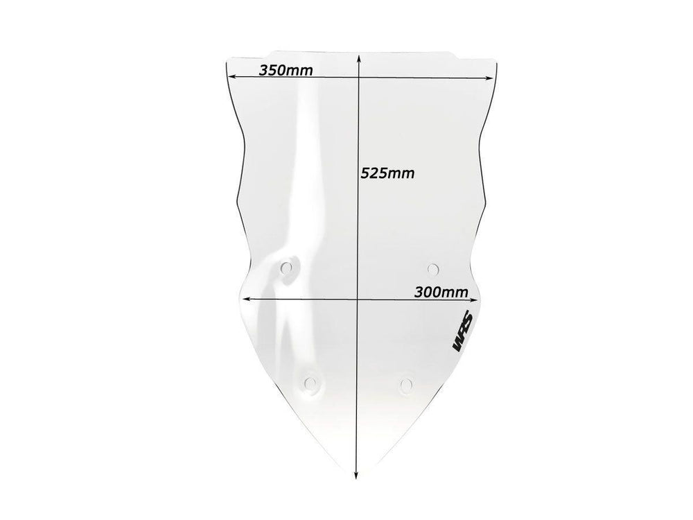 WRS Windscreen For Ducati MultiStrada 1200 ABS 2013-2014 52.5 cm (20-43/64") - Clear