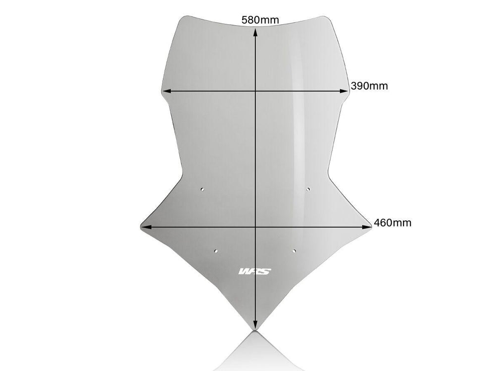 WRS Windscreen For Yamaha MT-09 ABS 2018-2024 58 cm (22-7/8") - Smoke