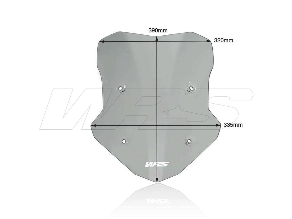 WRS Windscreen For BMW F 900 XR 2020-2024 39 cm (15-3/8") - Dark Smoke