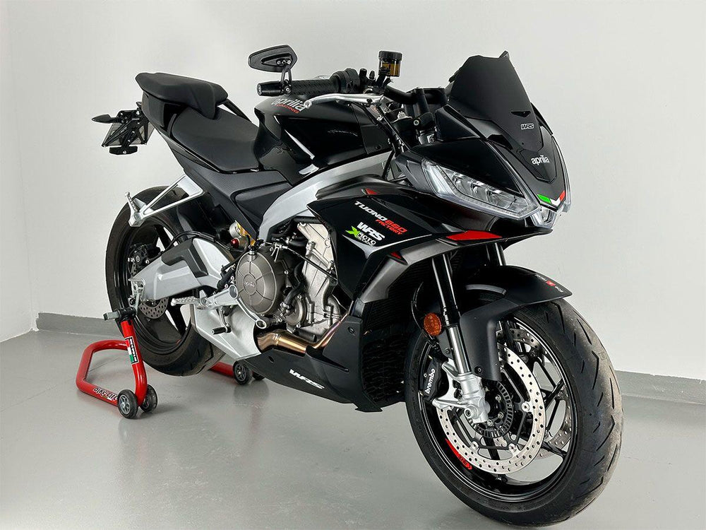 WRS Windscreen For Aprilia Tuono 660 ABS 2021-2024 23.5 cm (9-1/4") - Black