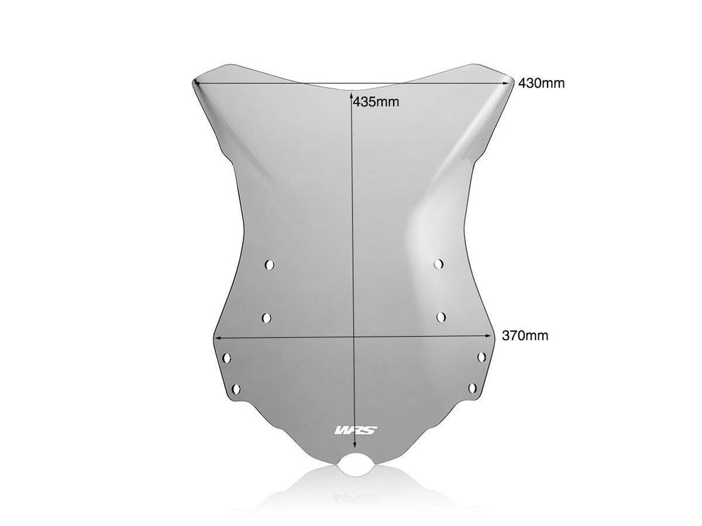 WRS Windscreen For Benelli TRK 502 ABS 2017-2023 43.5 cm (17-1/8") - Smoke