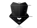 WRS Windscreen For Yamaha MT-10 ABS 2016-2021 34.5 cm (13-1/2") - Black