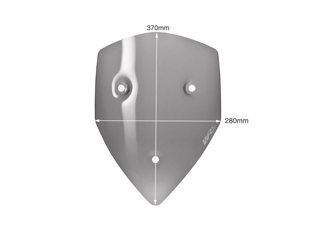 WRS Windscreen For Ducati MultiStrada 1200 2010-2012 37 cm (14-1/2") - Smoke