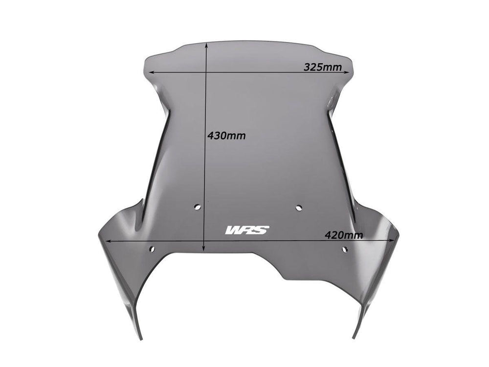 WRS Windscreen For BMW F 650 GS 2008-2012 43 cm (17") - Smoke