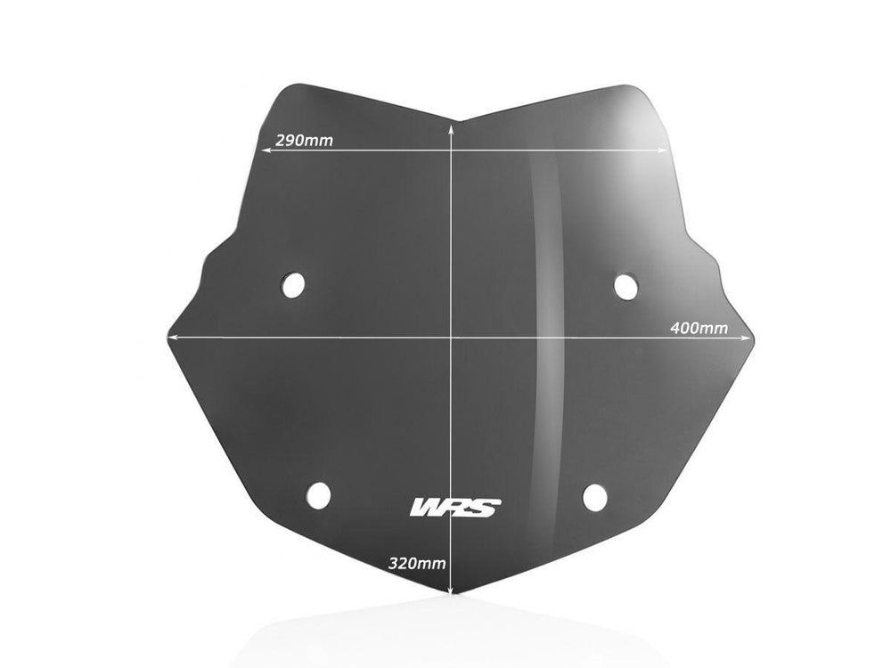 WRS Windscreen For BMW R 1200 GS ABS 2013-2019 32 cm (12-1/2") - Dark Smoke