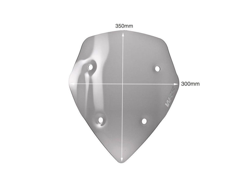 WRS Windscreen For Ducati MultiStrada 1200 ABS 2013-2014 35 cm (13-3/4") - Smoke