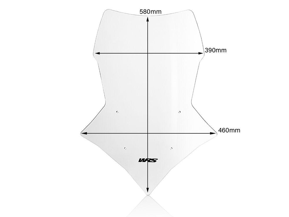 WRS Windscreen For Yamaha MT-09 ABS 2018-2024 58 cm (22-7/8") - Clear