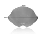 WRS Windscreen For KTM Duke 790 ABS 2020-2024 28.5 cm (11-1/4") - Dark Smoke