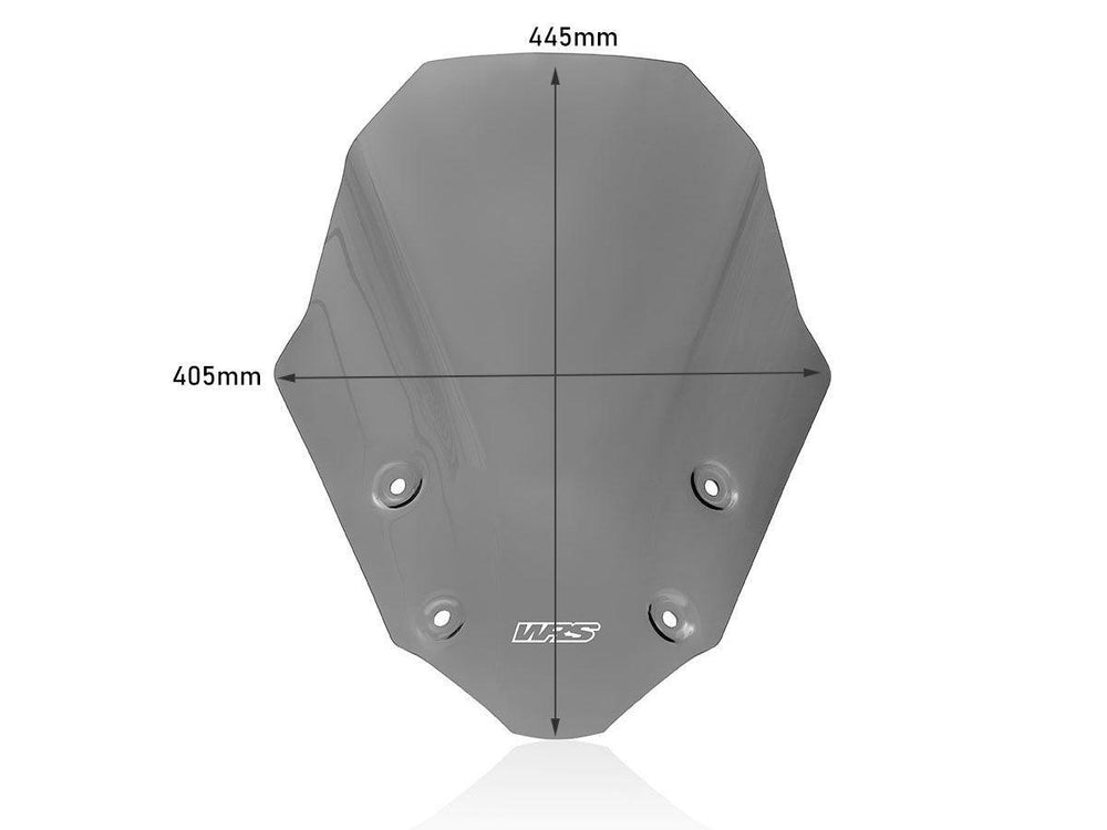 WRS Windscreen For Suzuki GSX-S 1000 ABS 2022-2024 - Dark Smoke