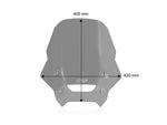 WRS Windscreen For Honda NX 500 A 2024-2026 40.5 cm (16") - Smoke